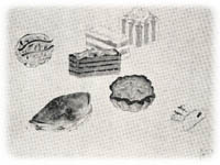 鹿鳴館時代の村上開新堂製菓の１部：鍋島古舟画